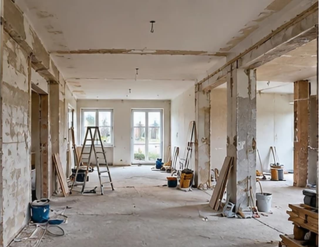 Baustelle einer Wohnungssanierung in Berlin
